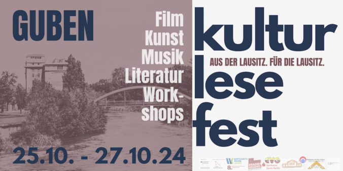 Banner zum Kulturlesefest vom 25.10.-27.10.2024 in Guben