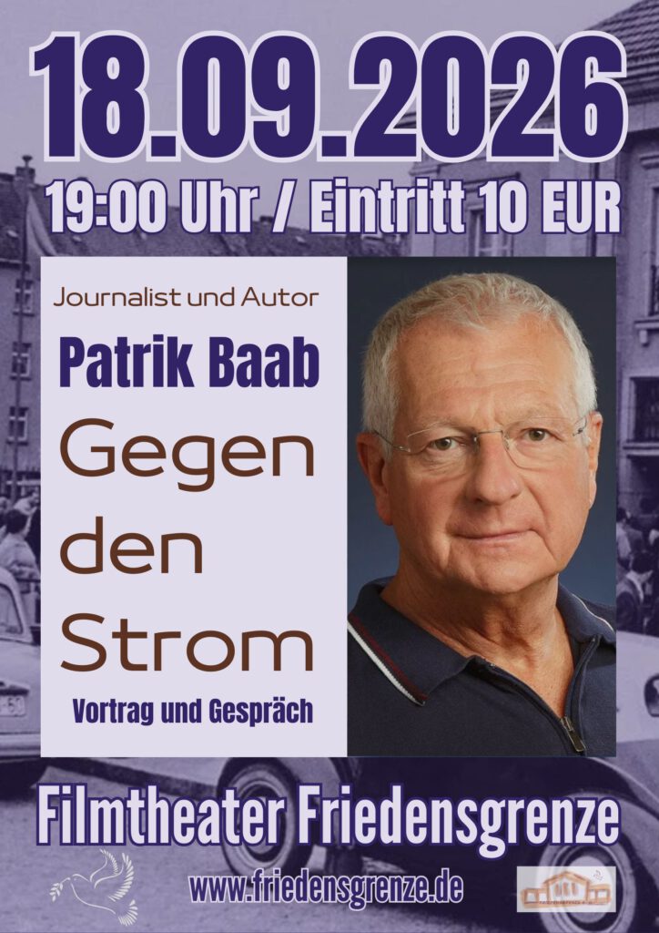 Plakat zur Veranstaltung mit Patrik Baab am 18.09.2026 ab 19:00 Uhr